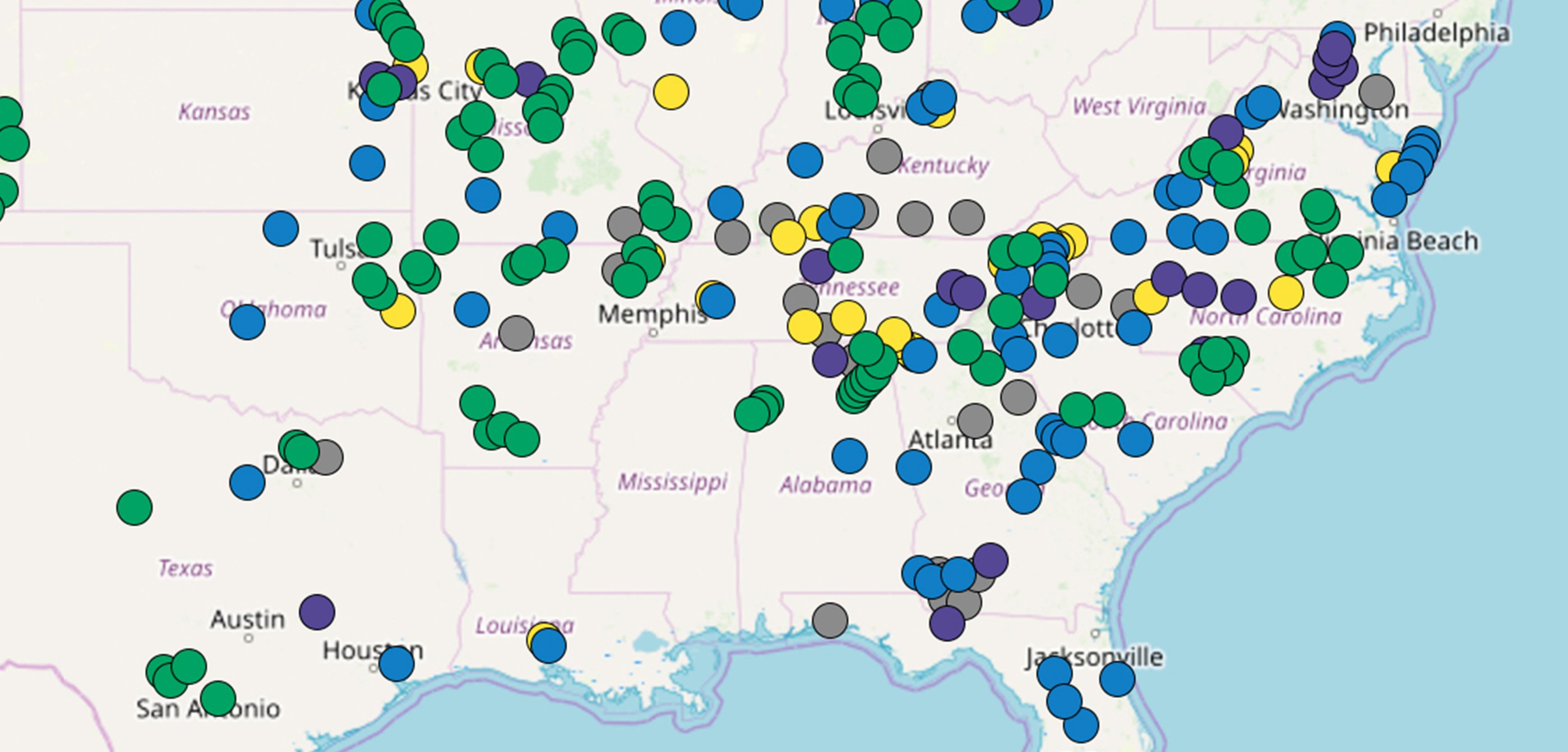 Where are there active municipal fiber networks today?